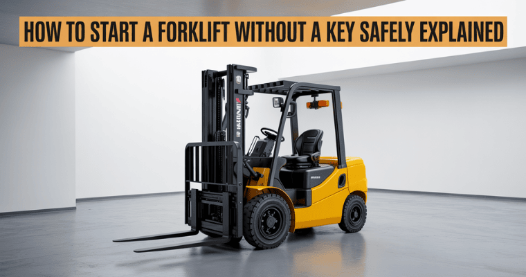 how to start a forklift without a key